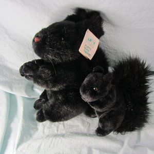 plush NWT black Abert squirrel platte river trading stuffed animal (w1749)